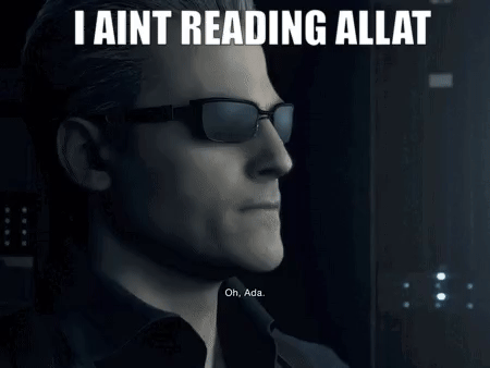 wesker ain't readin.gif